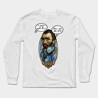 Van Gogh mask Long Sleeve T-Shirt